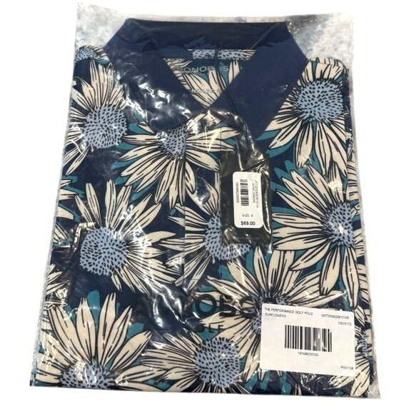 BONOBOS Men’s Golf Polo Shirt Floral Short Sleeve Soft Flowers Size XXL NIB - Picture 2 of 6